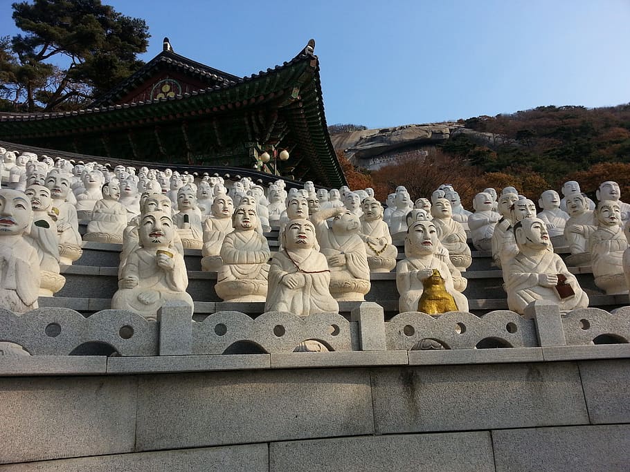 ganghwado, seokmodo, buseoksa temple, five nahansang, architecture, HD wallpaper