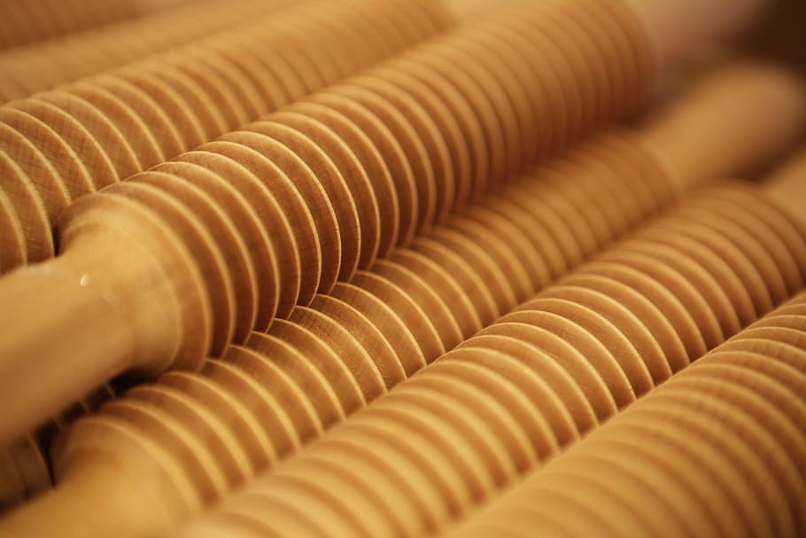 rolling pins, rollers, wooden, baking, tool, round, background HD wallpaper