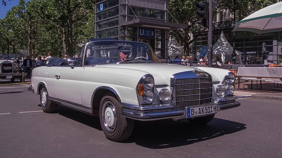 auto, vehicle, transport system, oldtimer, berlin classic, event HD wallpaper
