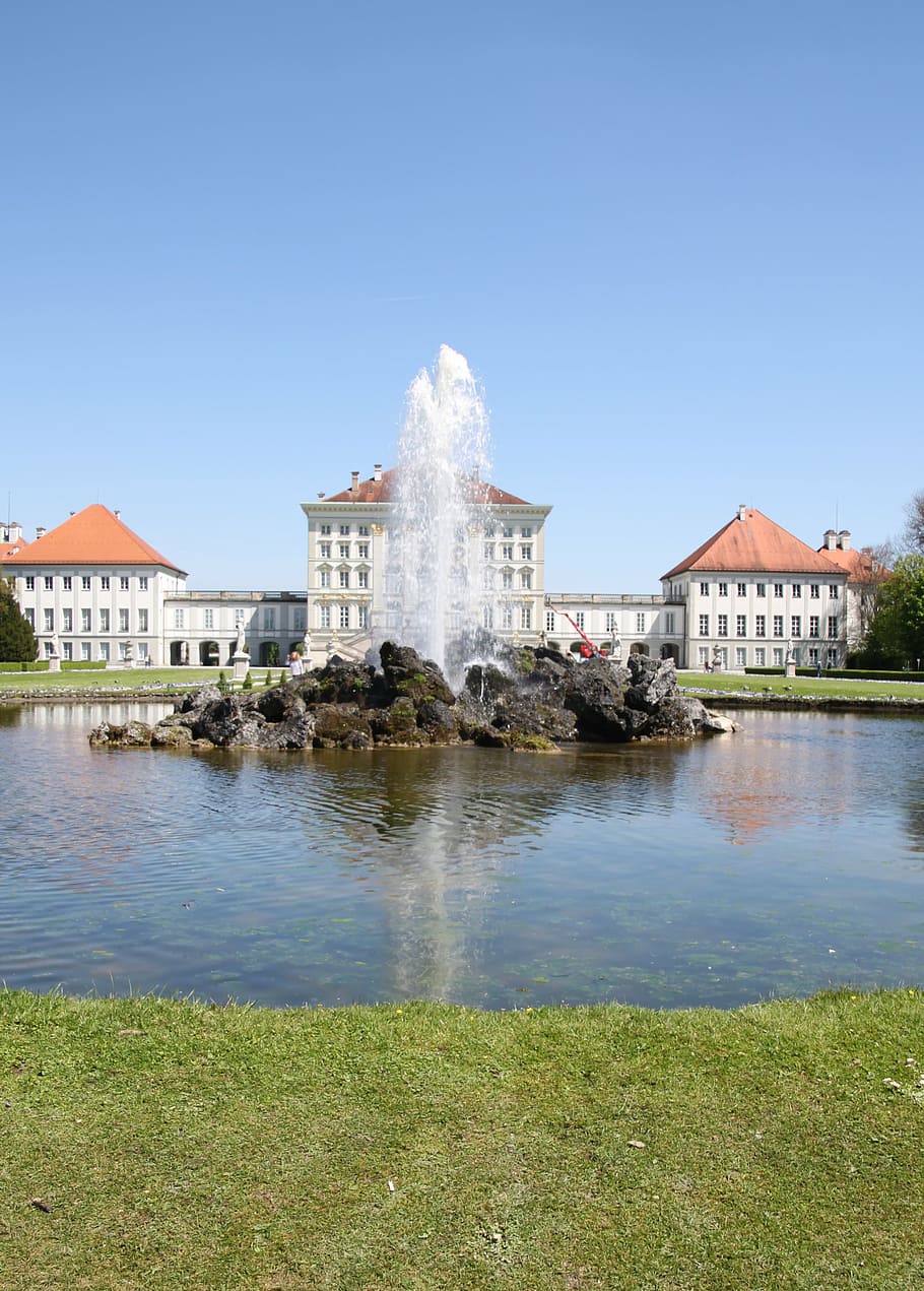 castle, nymphenburg, munich, bavaria, castle nymphenburg, nymphenburg palace, HD wallpaper