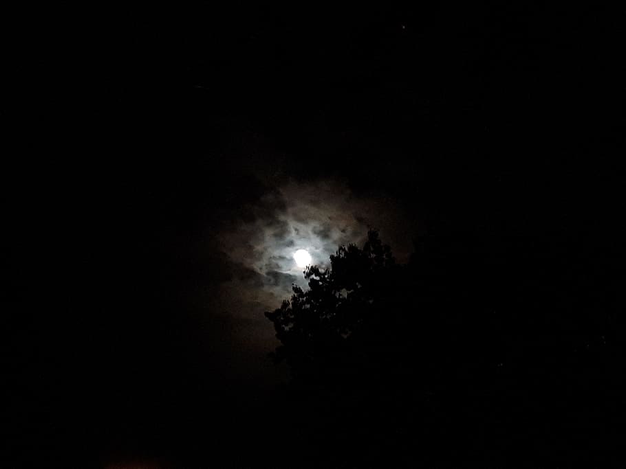astronomy, summary, art, planet, moon, landscape, energy, black background HD wallpaper