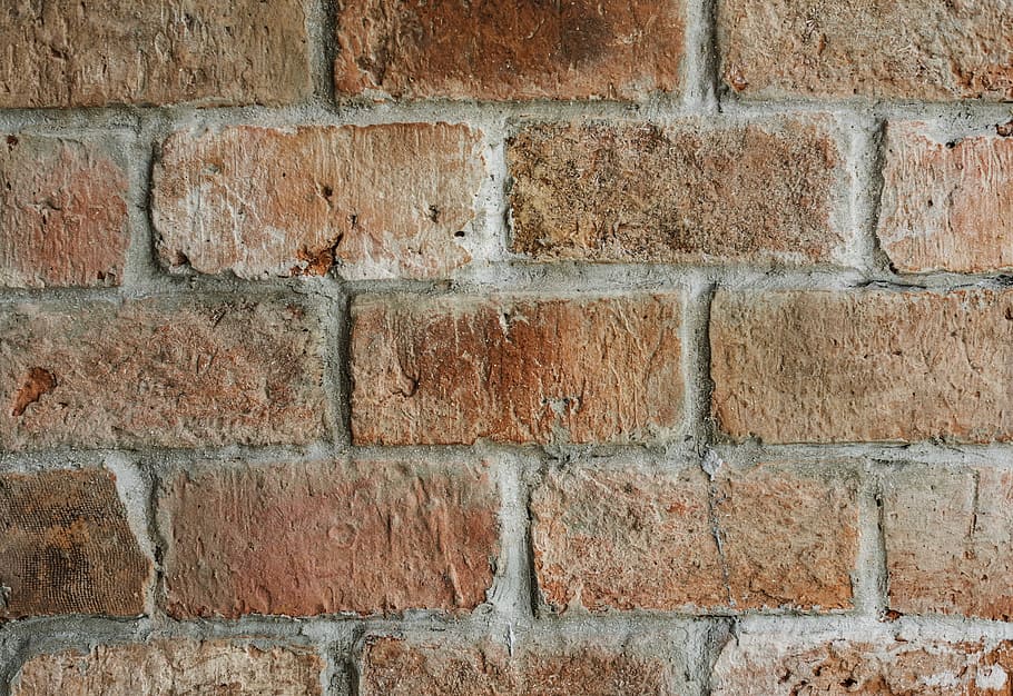 brown brick wall, stone, cement, pattern, aged, aging, antique HD wallpaper