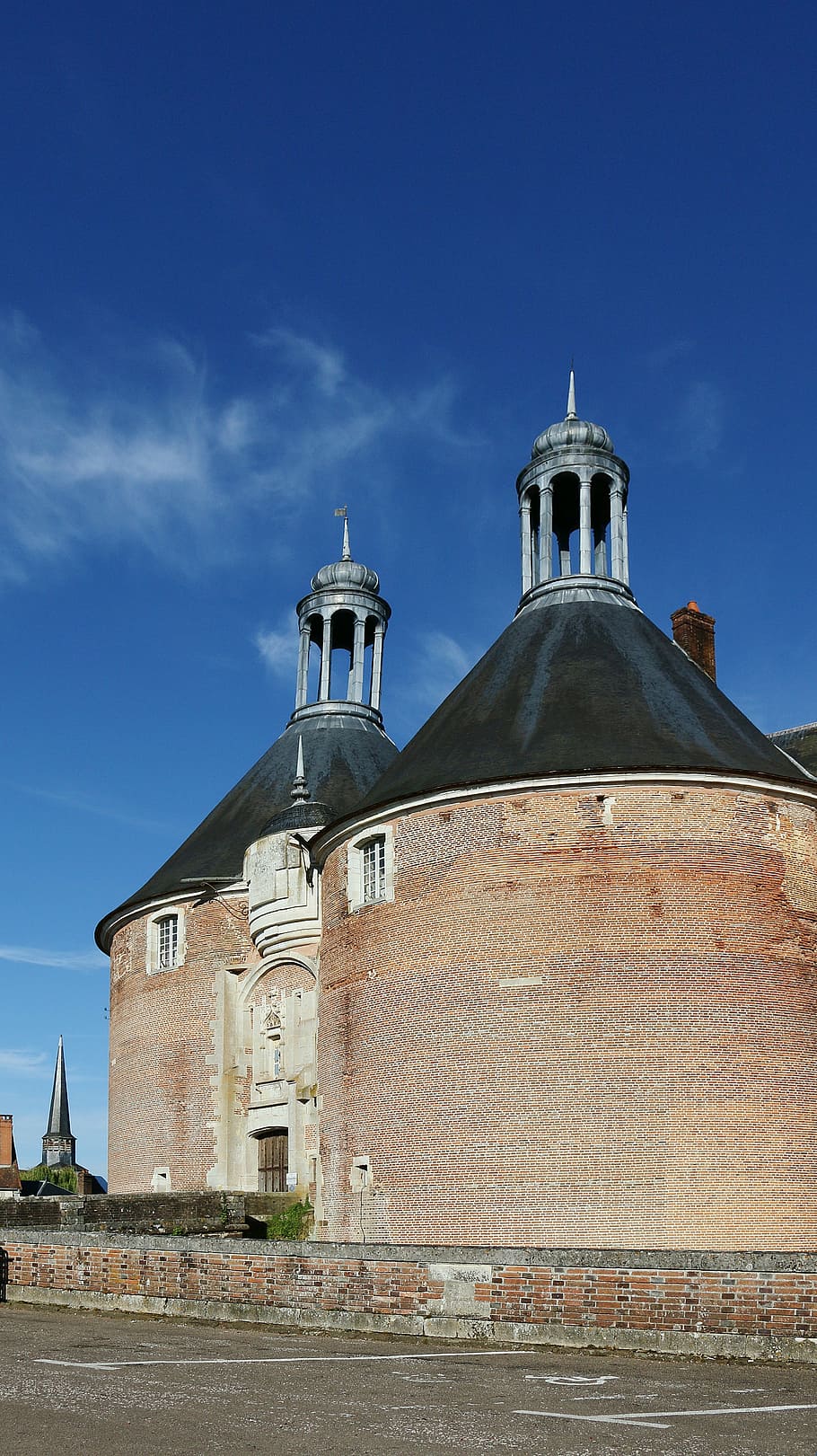 saint fargeau, castle, france, country of the loire, fortifications, HD wallpaper
