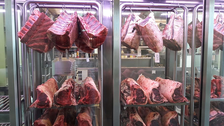 meat, fresh meat, restaurant, food and drink, red meat, beef HD wallpaper