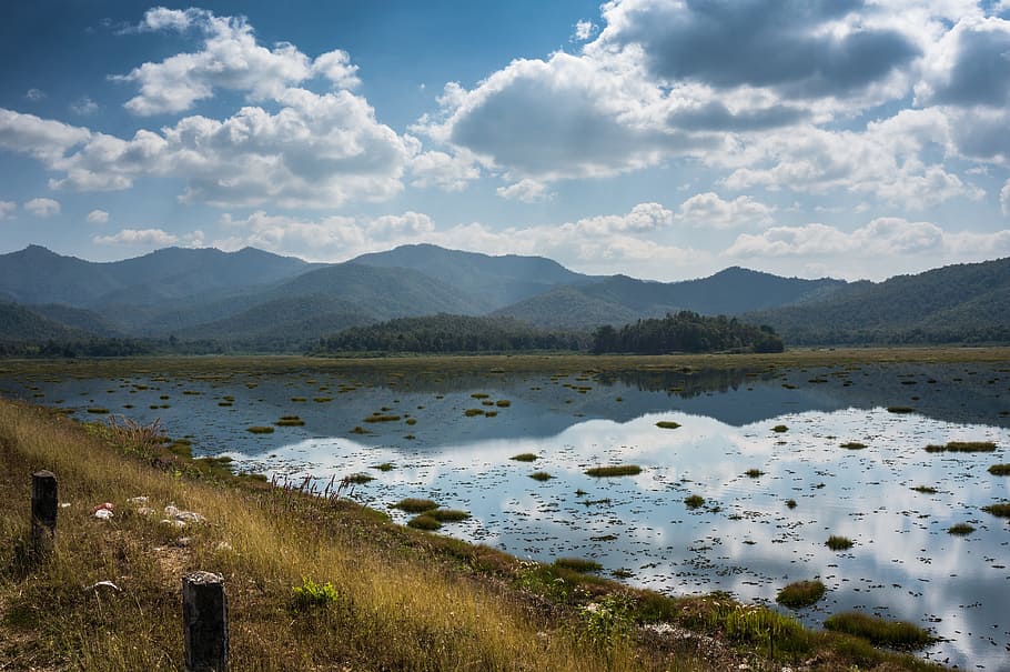 Lake, Cloud, Mountain, Water, Nature, sky, landscape, travel HD wallpaper