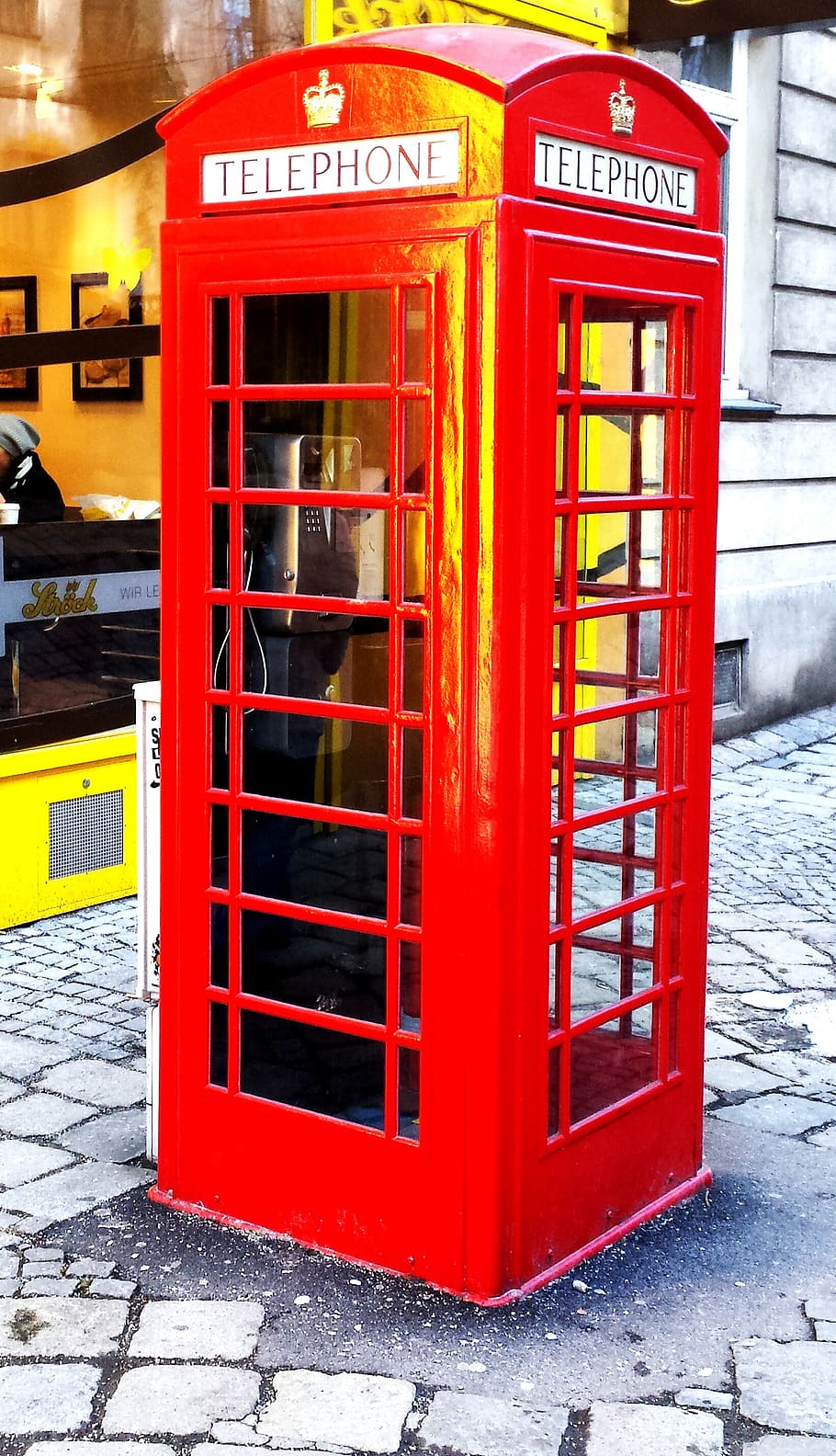phone booth, mobile phone, old, dispensary, telephone, communication, HD wallpaper