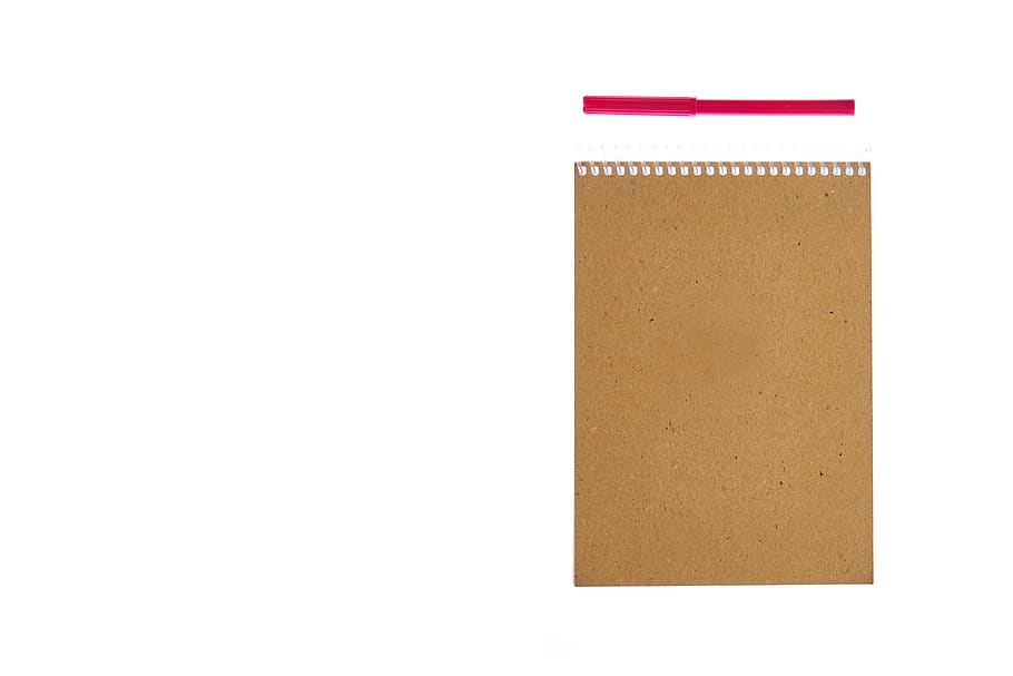 notebook, page, paper, the work, office, is empty, document HD wallpaper