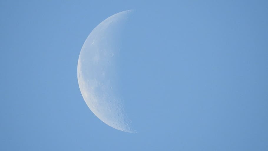 sky, moon, wallpaper, the background, blue, desktop, wallpapers HD wallpaper