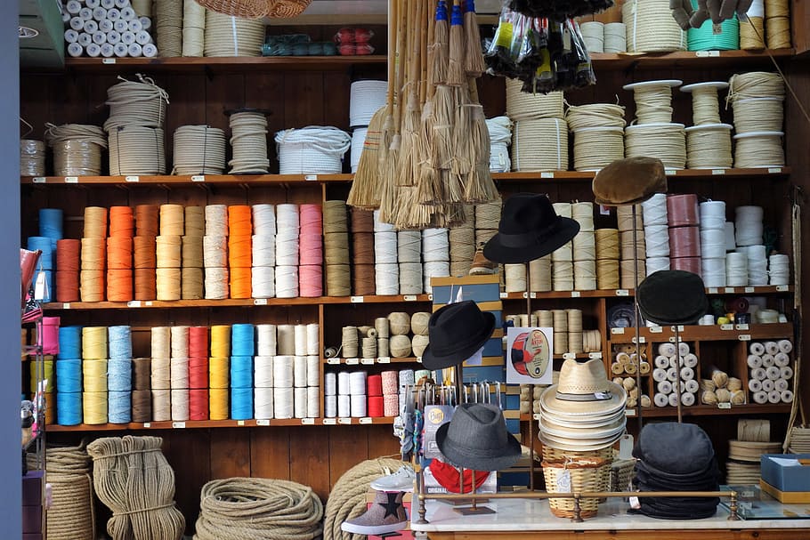 container, retail, indoor, rep, the laces, bast, hats, manacor HD wallpaper