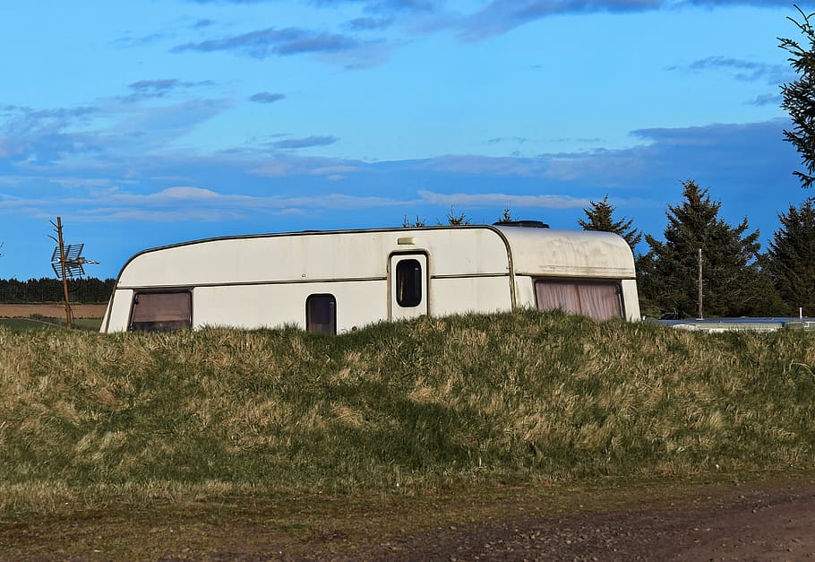 caravan, park, summer, vacation, holiday, camp, camping, static caravan HD wallpaper