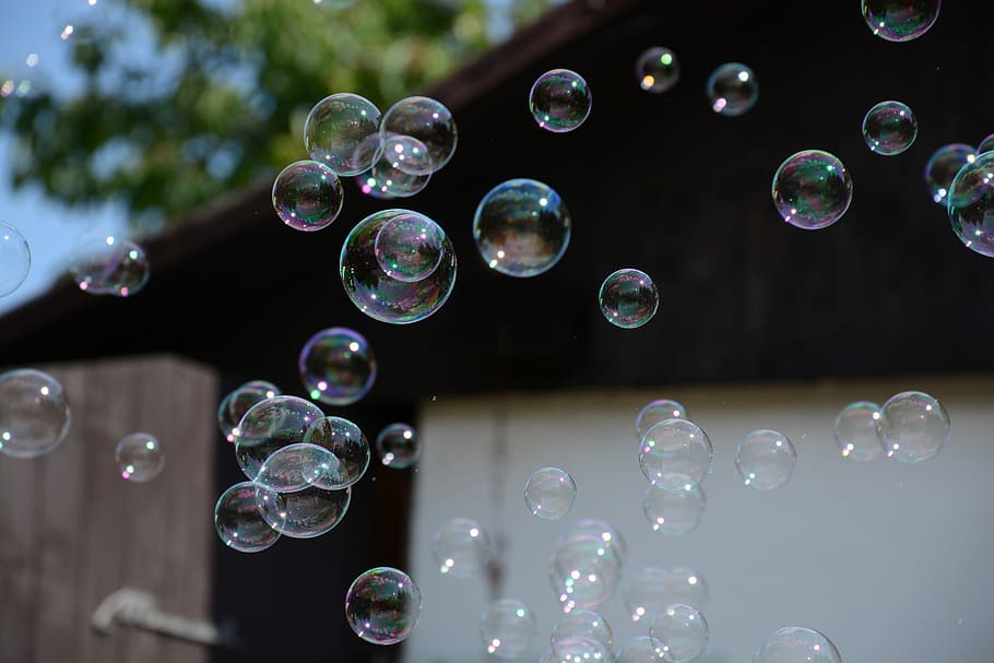 bubbles, bubble blower, macro, cold, vulnerability, soap sud HD wallpaper