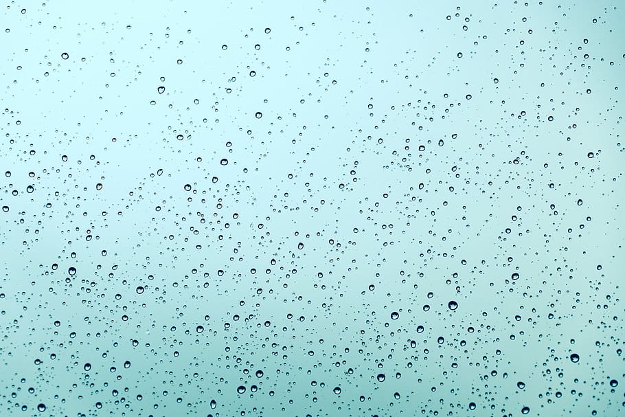 drop of water, window, rain, raindrop, drip, wet, glass, pattern, HD wallpaper