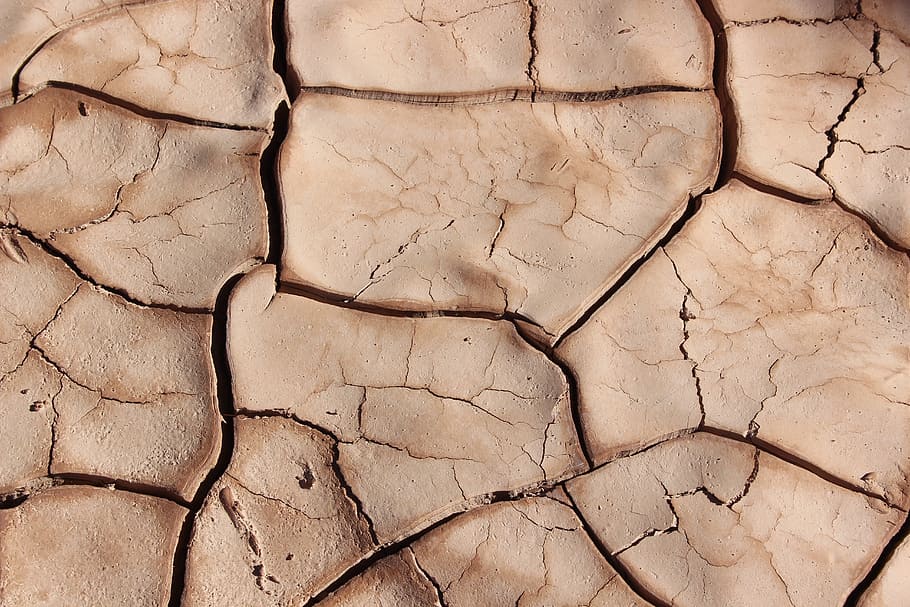 dried soil, drought, cracks, dry, surface, cracked, mud, terrain HD wallpaper