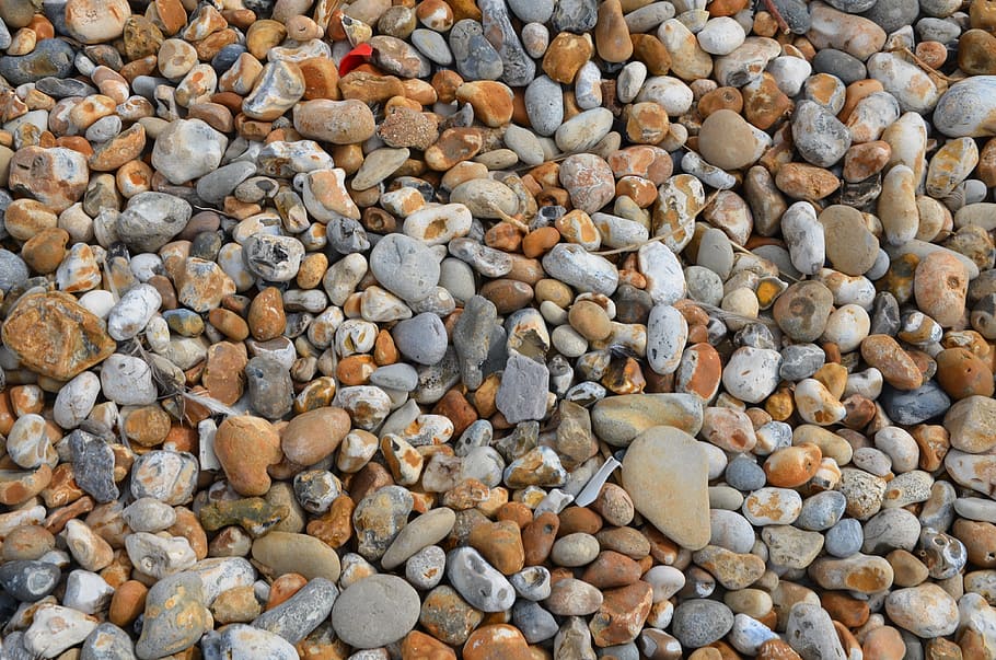 pebbles, stones, background, solid, stone - object, rock, full frame HD wallpaper