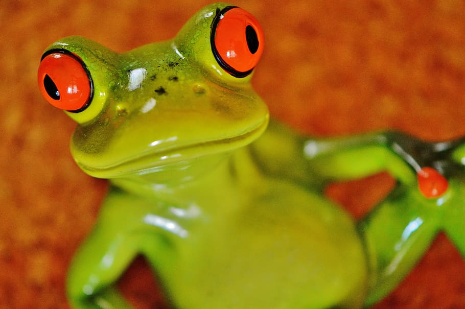 frog, funny, figure, cute, ceramic, frogs, sweet, animal, green HD wallpaper