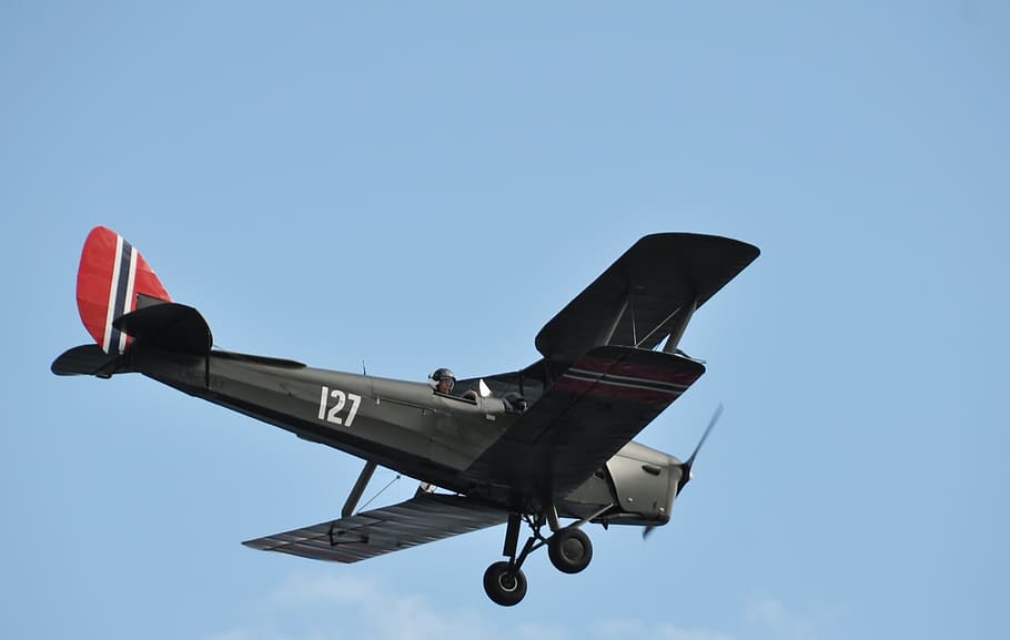 plane, transport, sky, air vehicle, airplane, mode of transportation HD wallpaper