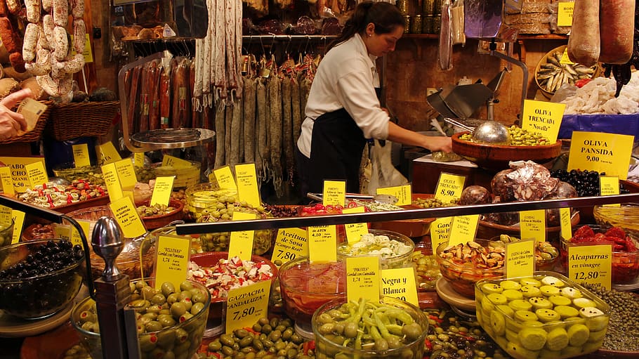 olive, palma, vegetables, ham, retail, food and drink, choice HD wallpaper