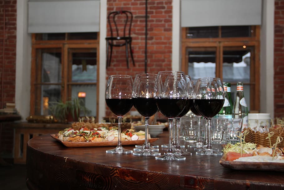 restaurant, café, wine, food and drink, glass, table, refreshment HD wallpaper