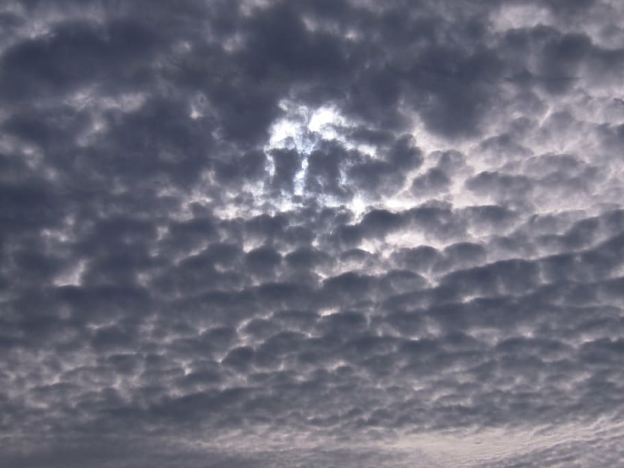 sky, cloud, gray, sun, urokokumo, cloudy sky, cloud - sky, cloudscape HD wallpaper