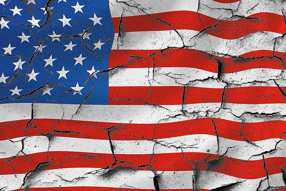 cracked U.S. flag, usa, american flag, cracked usa flag, american flag background, HD wallpaper