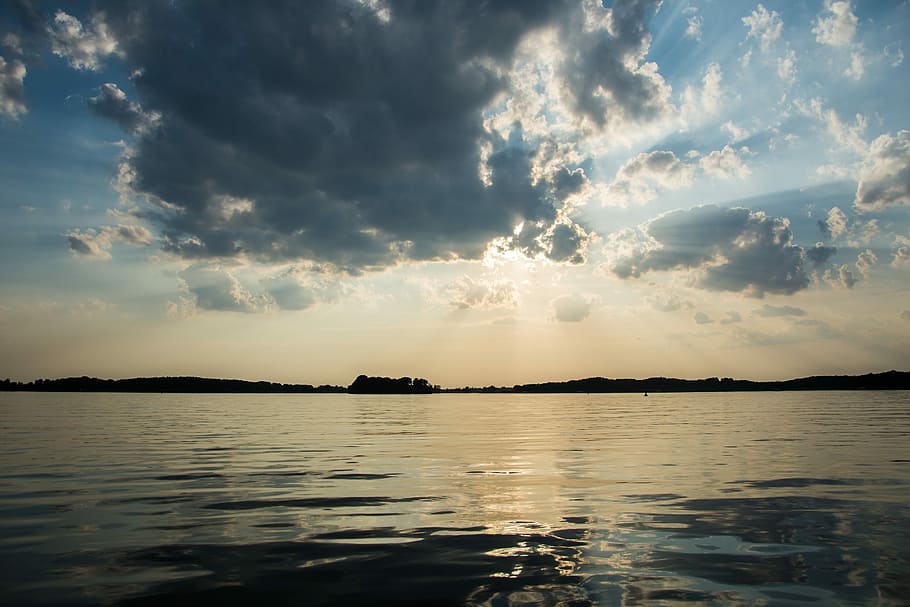 Sunset, Clouds, Evening, Sky, evening sky, abendstimmung, mood HD wallpaper