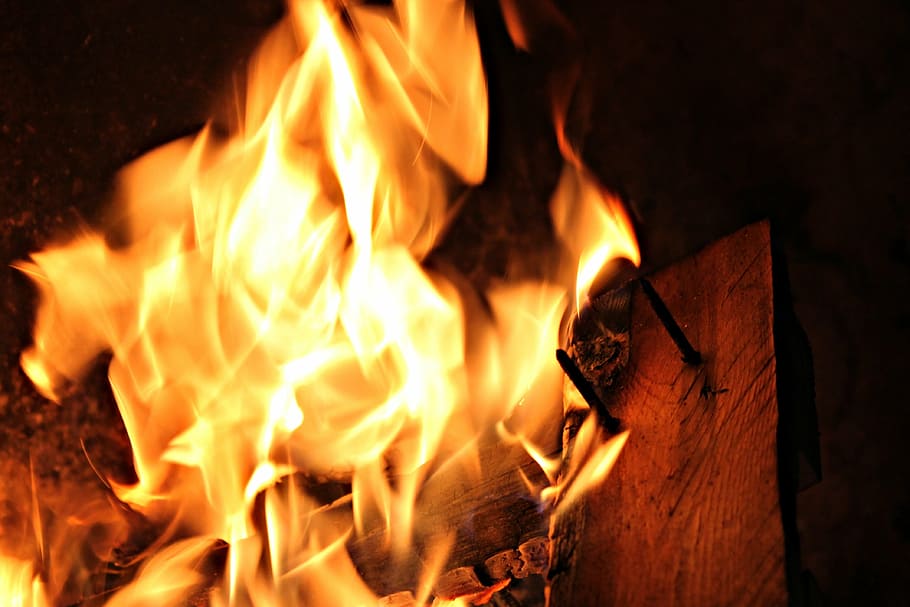 fire, flames, bonfire, campfire, lena, nails, wood, winter HD wallpaper