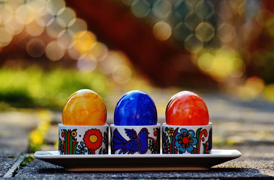 easter, easter eggs, colorful, happy easter, colored, food and drink HD wallpaper