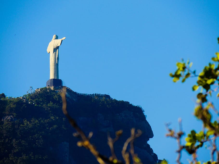 Christ the Redeemer, Brazil, rio de janeiro, corcovado, statue, HD wallpaper