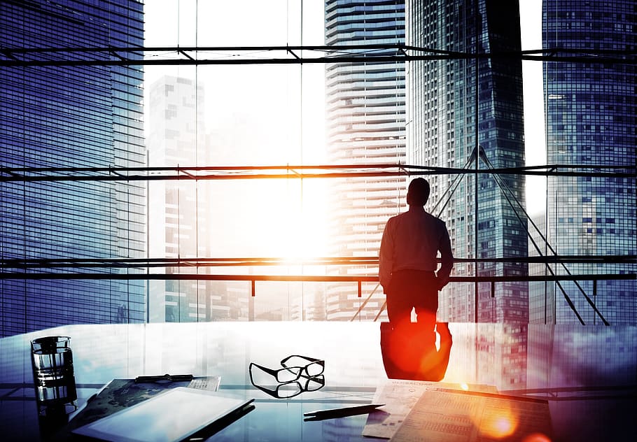 HD wallpaper: man standing beside glass window, business, office, corporate  | Wallpaper Flare