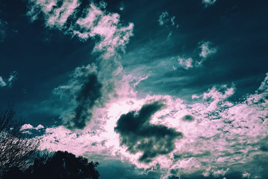 clouds, sky, grass, cloud - sky, beauty in nature, scenics - nature HD wallpaper