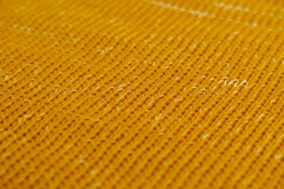 yellow, fabric, pattern, vivid color, weaving, copy space, no people HD wallpaper