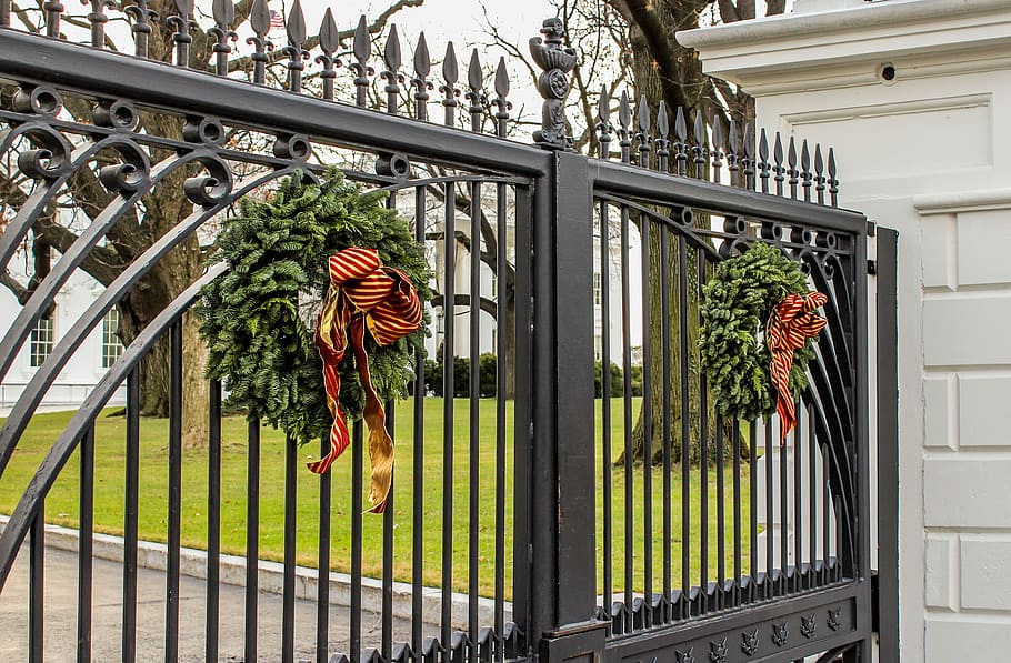 Front Gate, The White House, washington dc, presidential home, HD wallpaper
