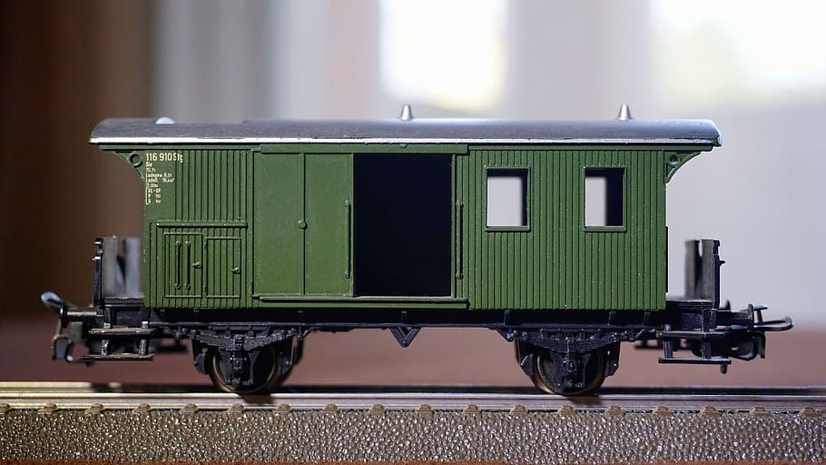 wagon, trains, old, railway, transport, goods, miniature, no people HD wallpaper