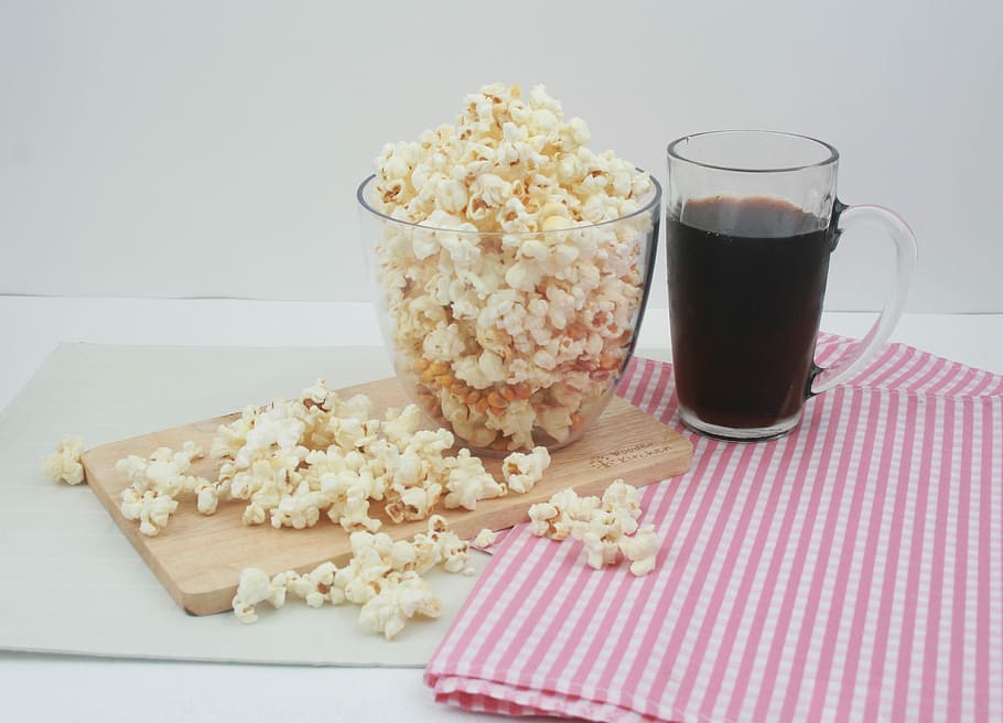 Snack, Popcorn, Cola, food, food And Drink, breakfast, gourmet HD wallpaper