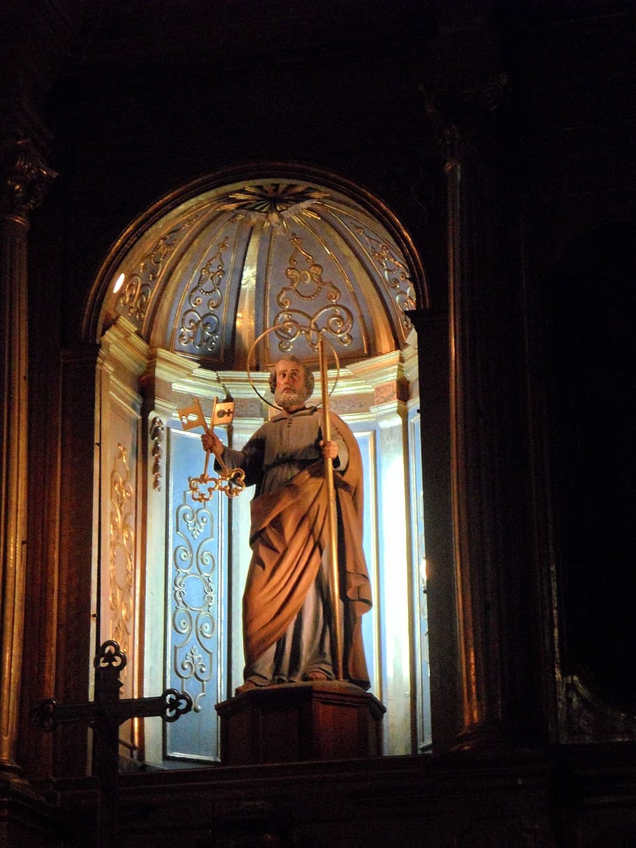 Holy, Religion, Statue, peter, faith, christianity, church HD wallpaper