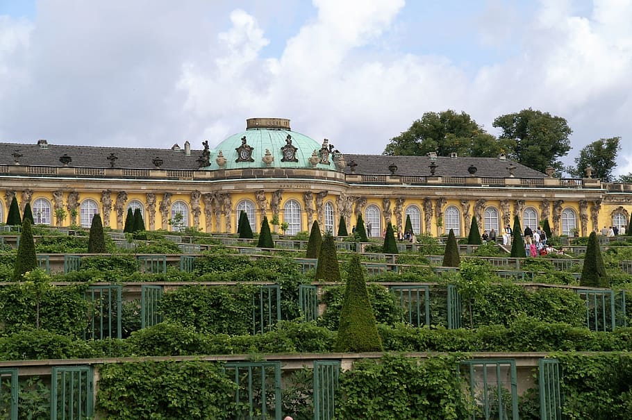 lock, palace, potsdam, architecture, the past, history, built structure HD wallpaper