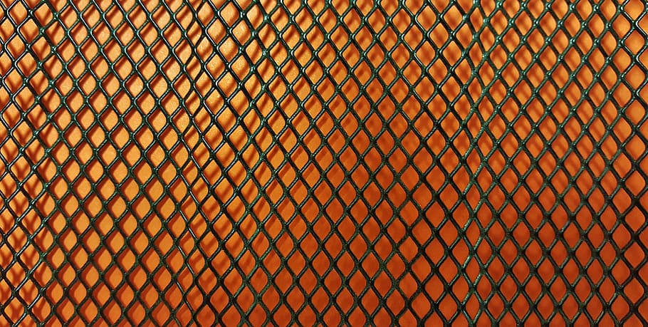 black steel cyclone fence, mesh, pattern, background, texture