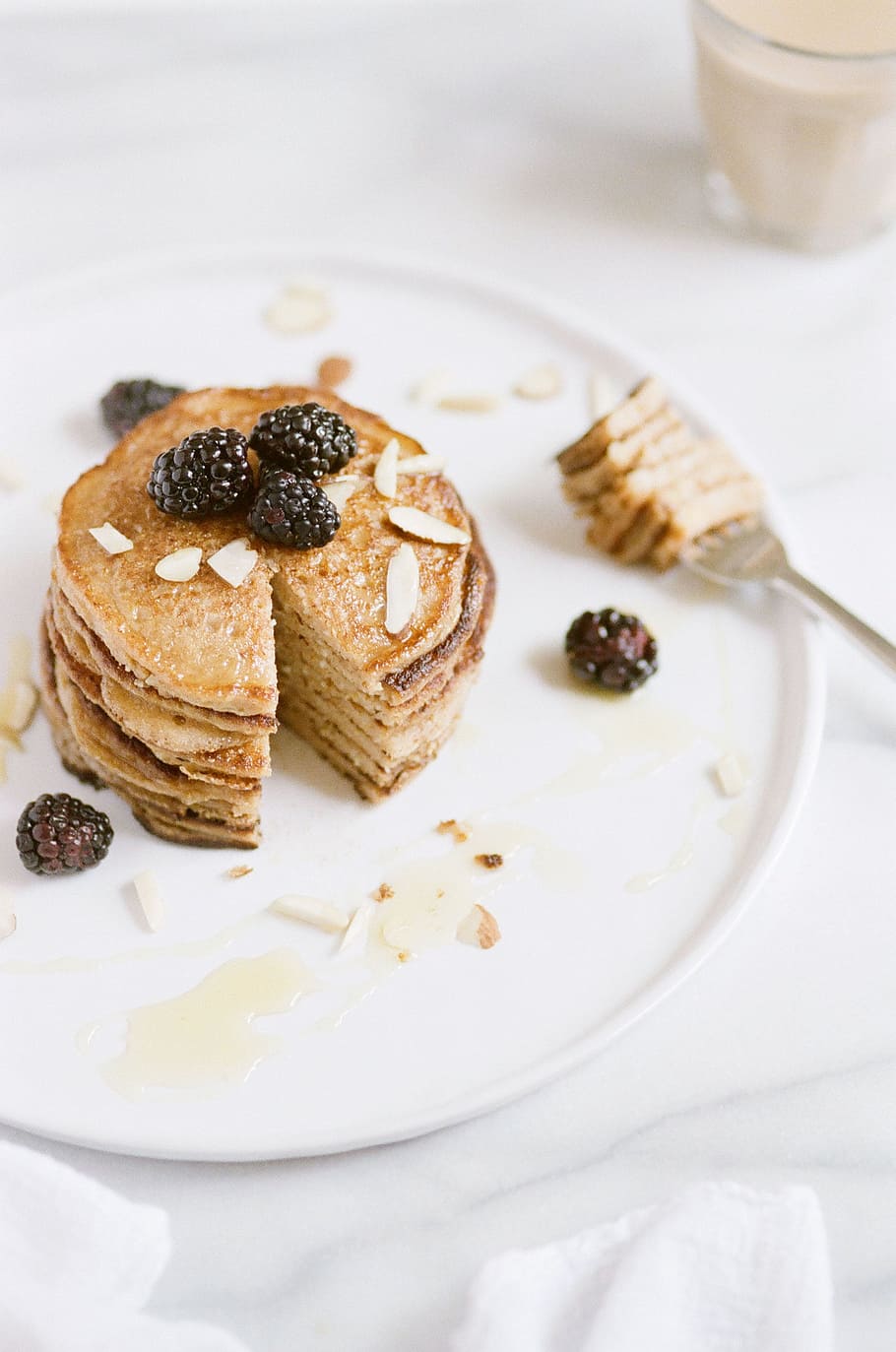 food, plate, drink, fruits, bakery, baking, berry, breakfast HD wallpaper