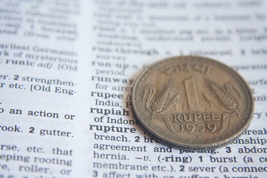 indian, rupee, dictionary, definition, word, coin, money, finance