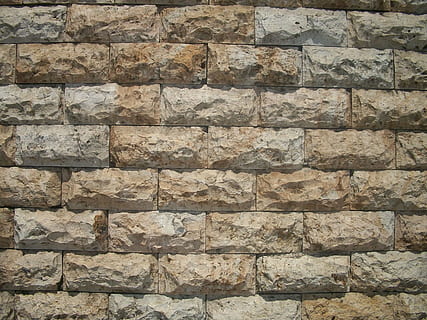 wall, stone, bricks, pattern, rough, texture, neutral, beige HD wallpaper