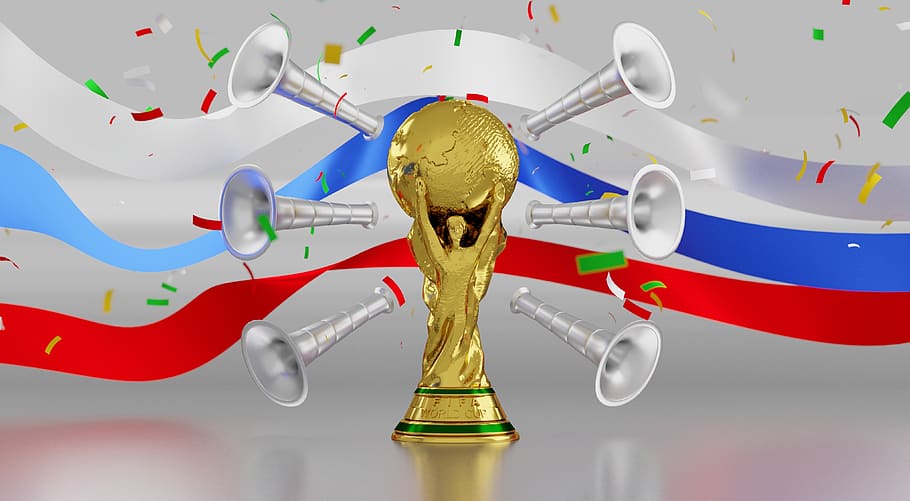 trophy, russia, soccer, football, game, tournament, championship, HD wallpaper