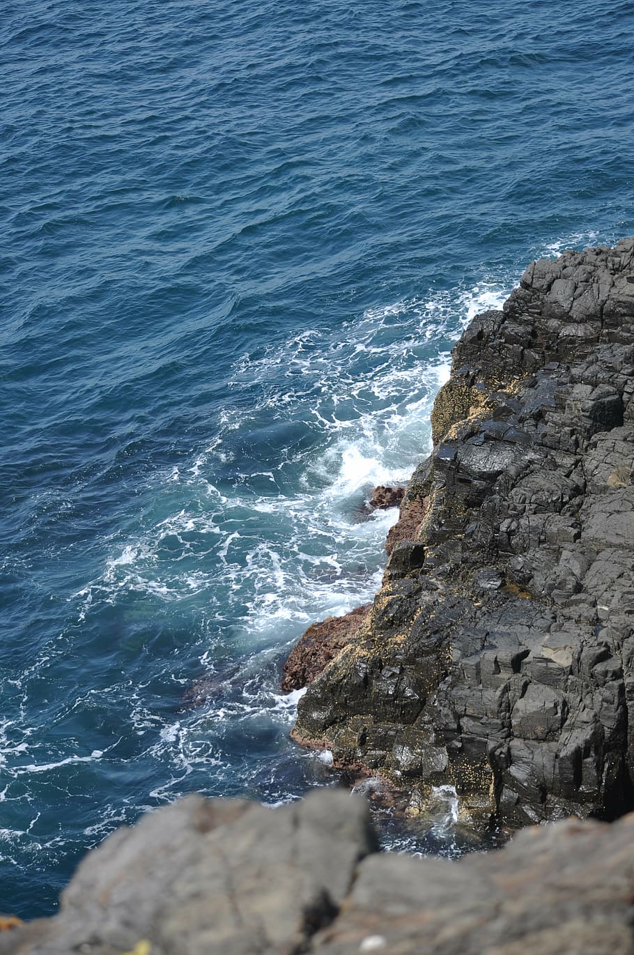 sea, waves, ocean, water, ocean waves, sunny, bay, rocks, surf HD wallpaper