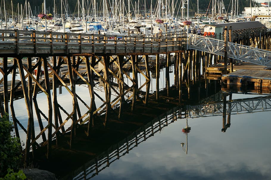 boat, harbour, water, dock, washington state, sea, transportation HD wallpaper
