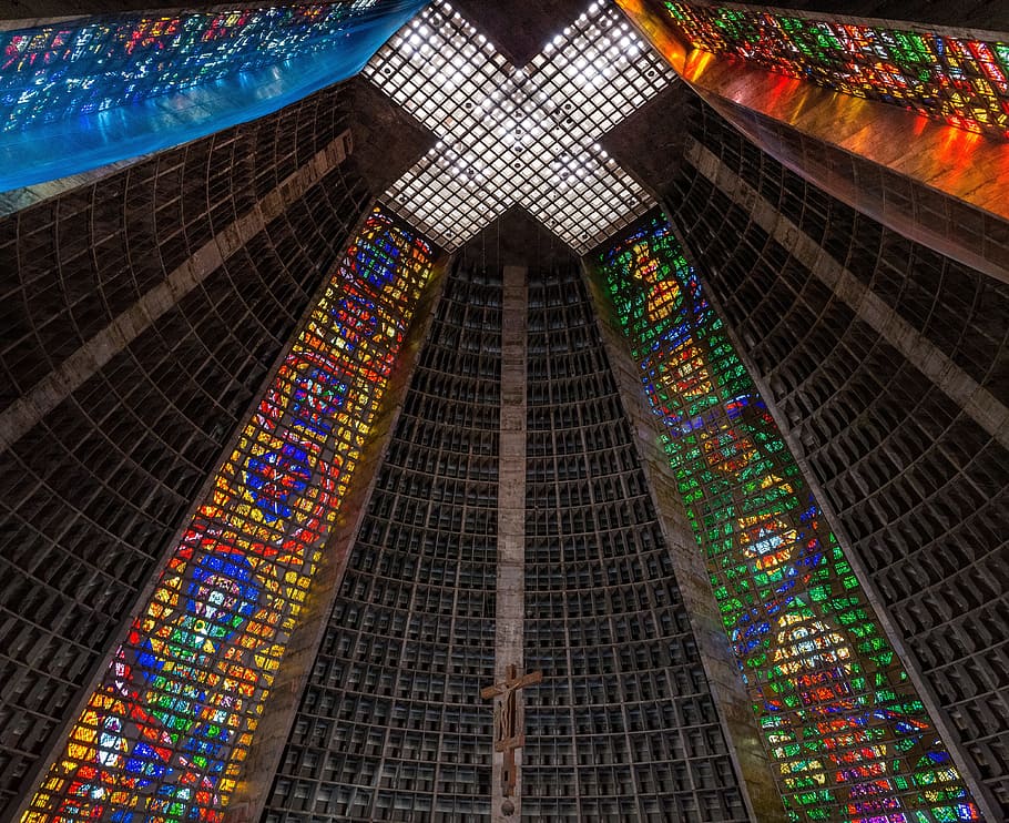 church, arcitecture, building, ceiling, skylight, cathedral HD wallpaper