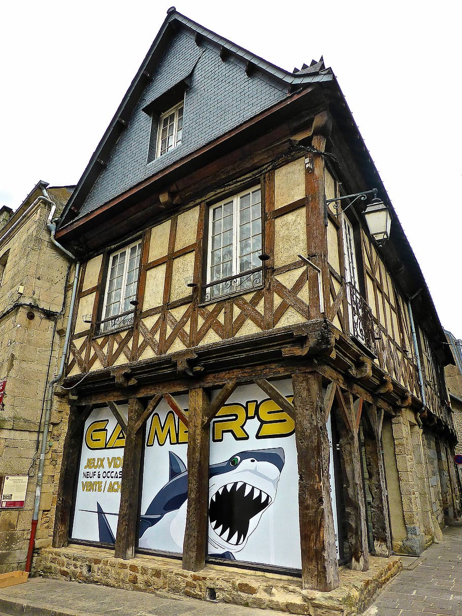 Half Timbered, Building, Wooden, structure, medieval, architecture HD wallpaper