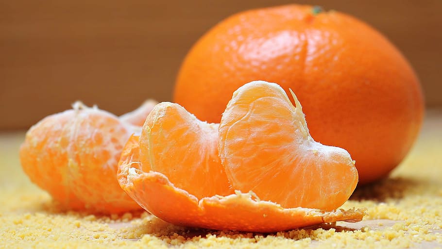 peeled orange fruit, tangerines, citrus, clementines, citrus fruit, HD wallpaper