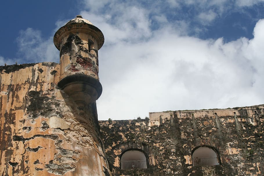 el morro, old san juan, puerto rico, caribbean, fortress, architecture