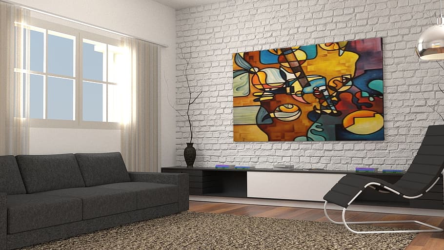 interior, architecture, decoration, rendering, blender, furniture HD wallpaper