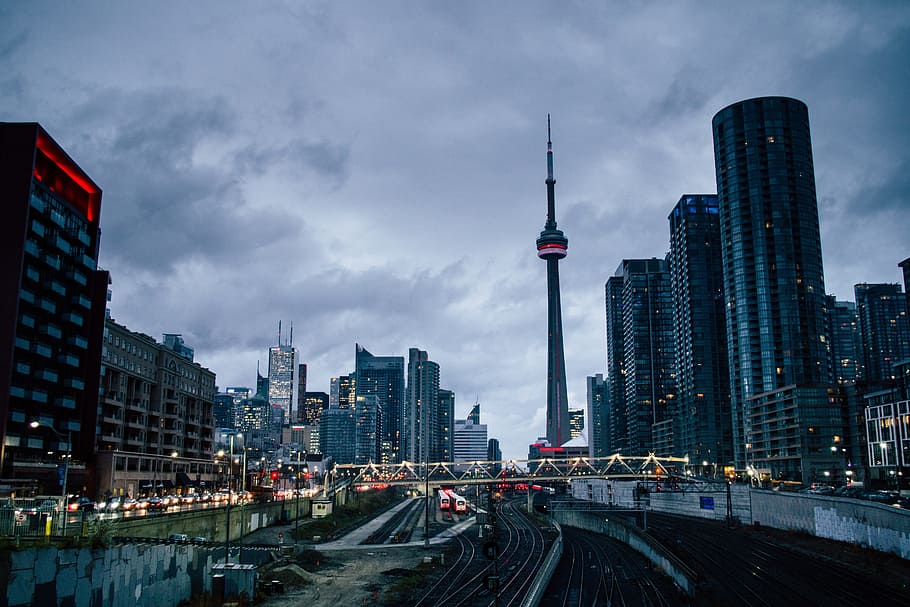 architecture, buildings, infrastructure, sky, clouds, city HD wallpaper