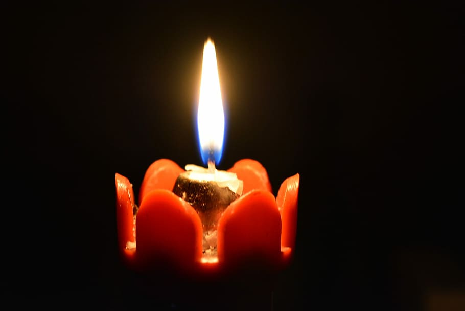 Candle, Fire, Light, Dark, Night, celebration, flame, fire - natural phenomenon